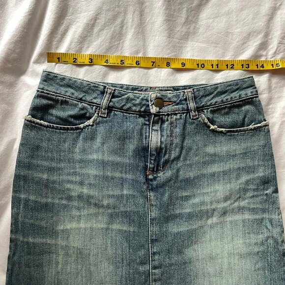 Miss Sixty Light Blue Denim Midi Skirt - Picture 5 of 8